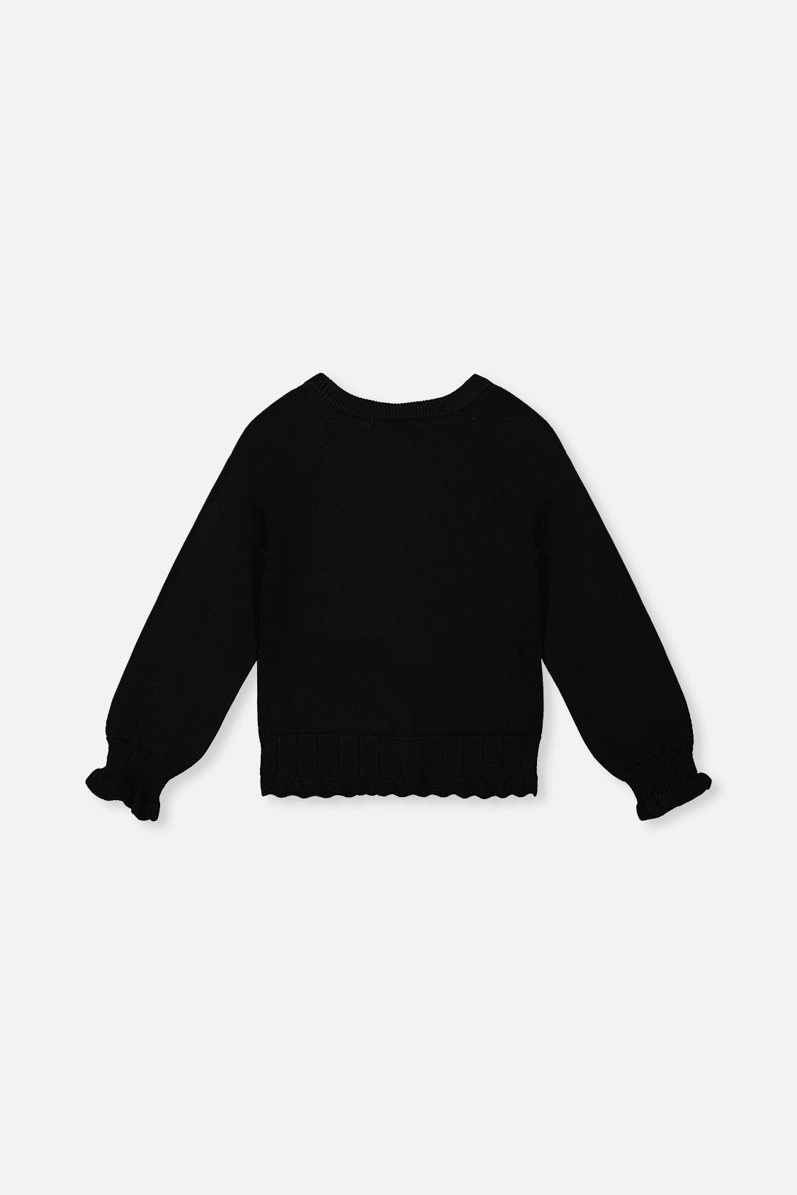 Knit Cardigan Black - Image 2