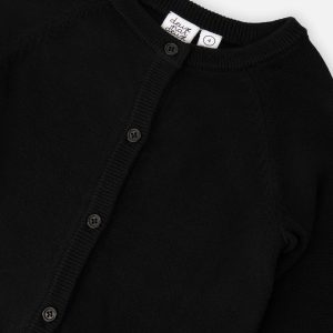 Knit Cardigan Black - Image 3