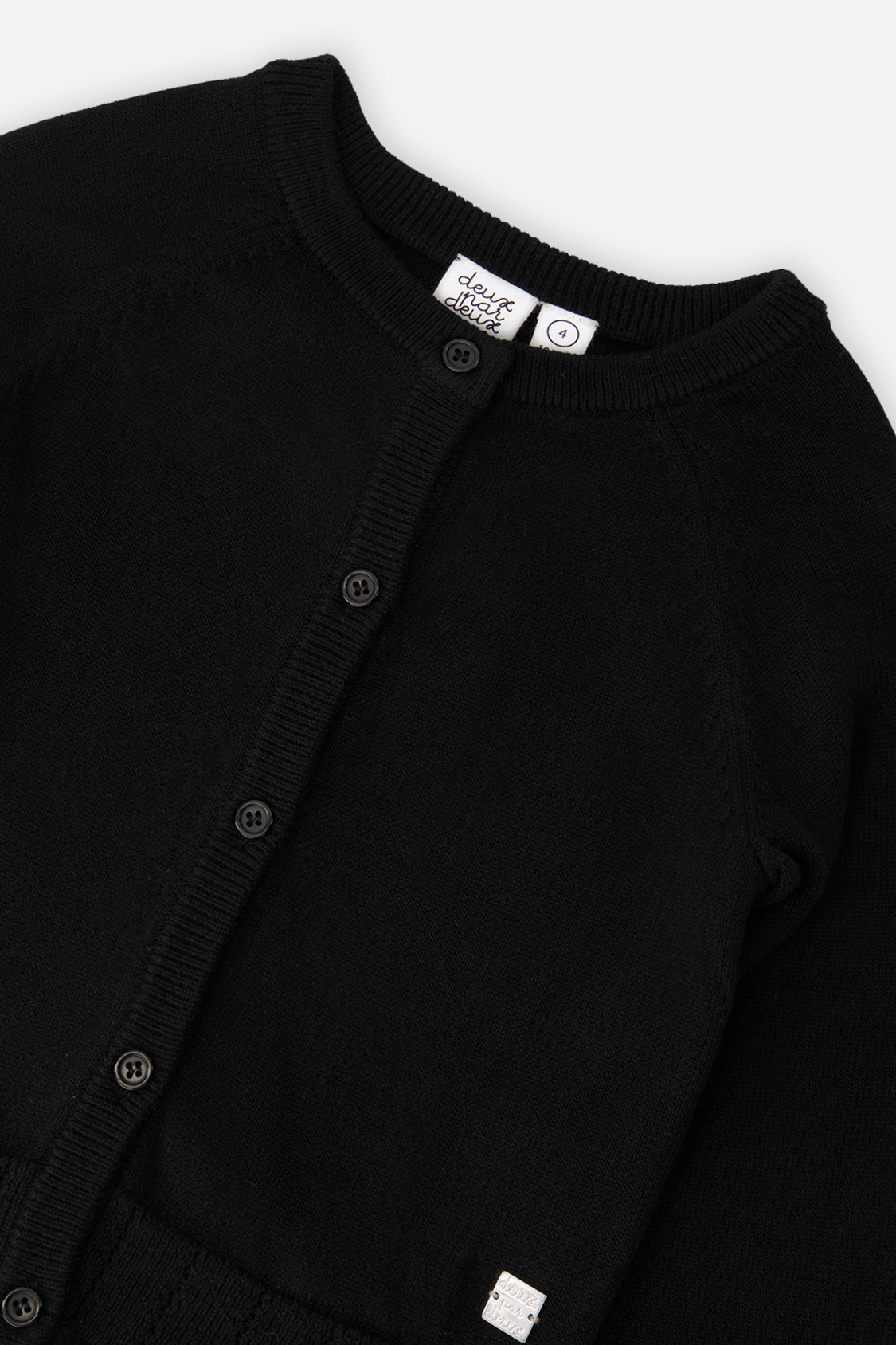 Knit Cardigan Black - Image 3