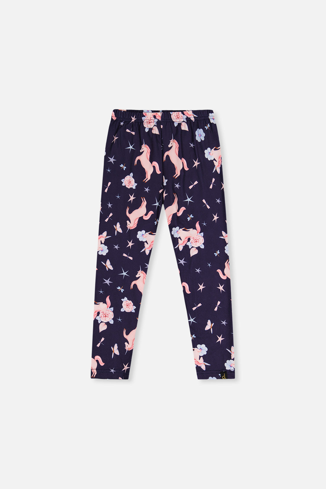 Printed Leggings Navy Unicorn Print - Image 10