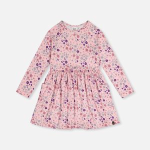 Long Sleeve Dress Rose Print Daisies - Image 8
