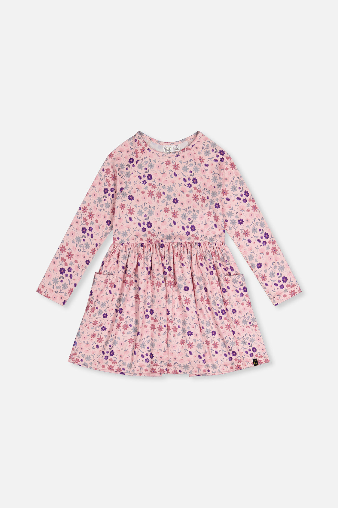 Long Sleeve Dress Rose Print Daisies - Image 11