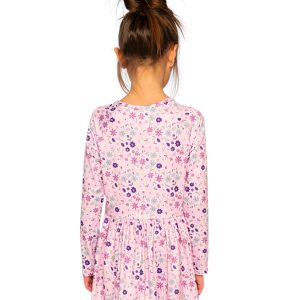 Long Sleeve Dress Rose Print Daisies - Image 4