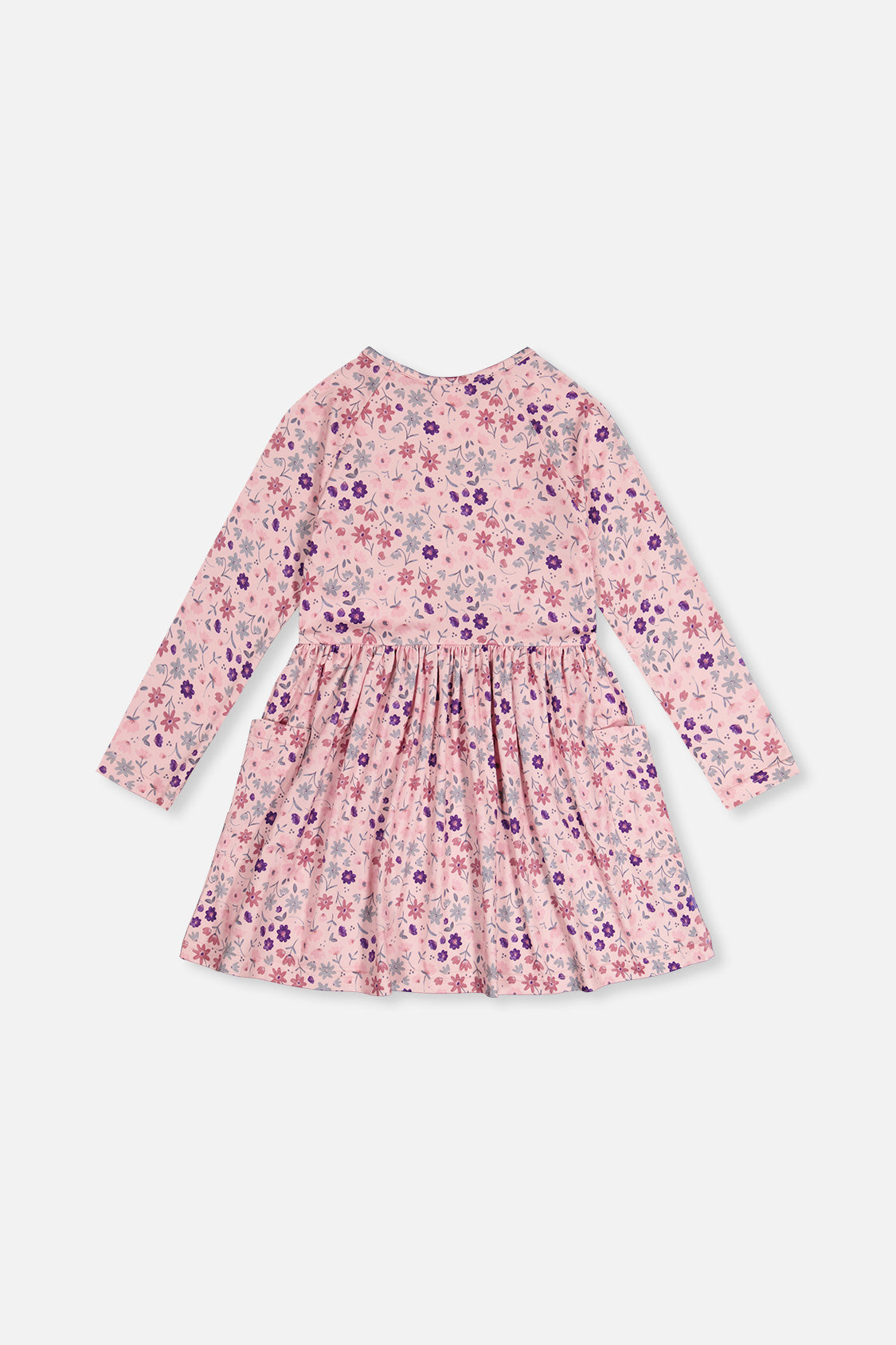 Long Sleeve Dress Rose Print Daisies - Image 5