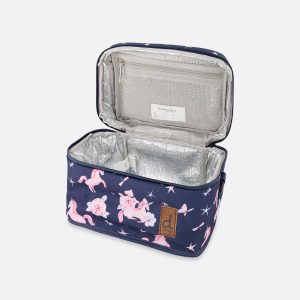 Lunch Box Navy Unicorn Print - Image 3