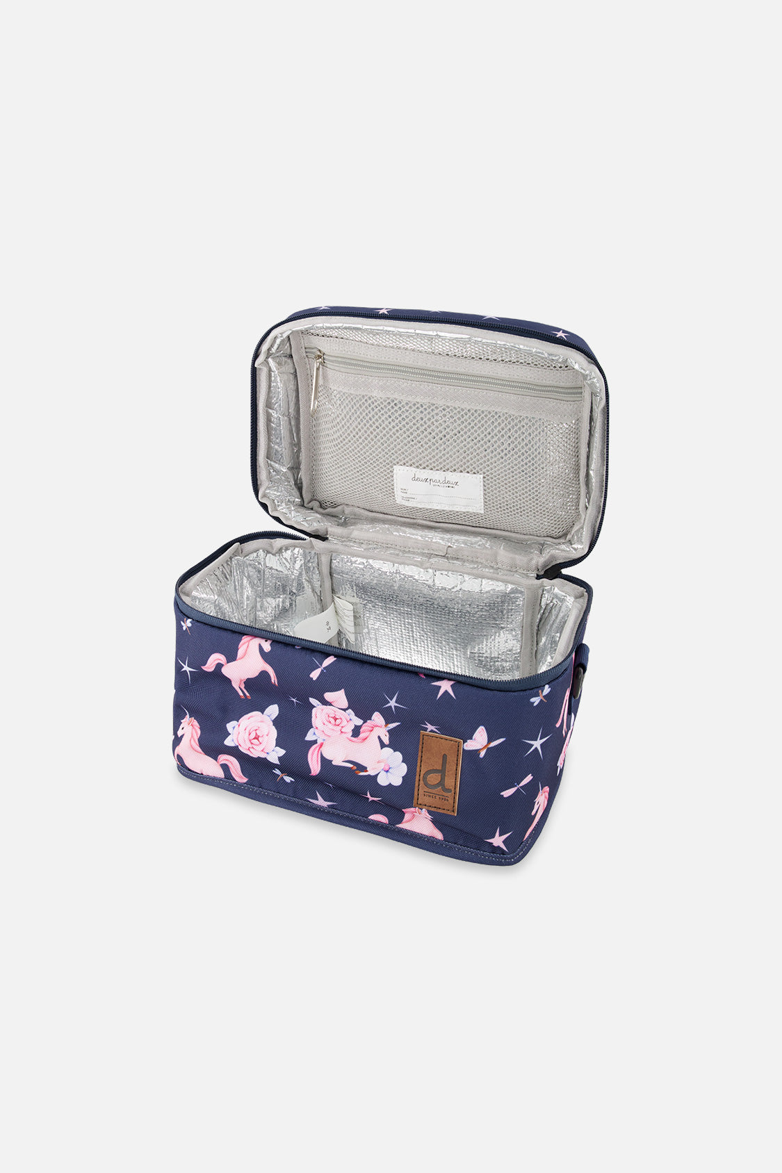 Lunch Box Navy Unicorn Print - Image 3