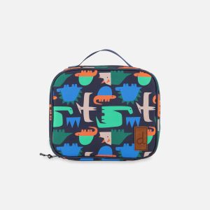 Snack Box Blue Dinosaur Print