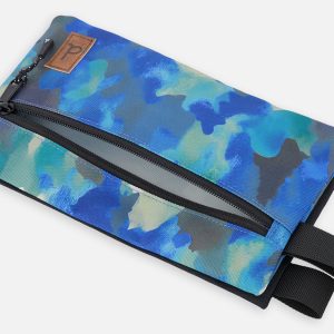 Pencil Case Blue And Grey Camouflage - Image 3