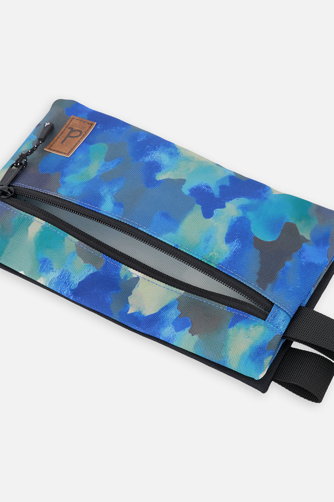 Pencil Case Blue And Grey Camouflage - Image 3