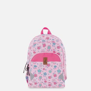 Little Kids Backpack Pink Printed Flowers - Image 5
