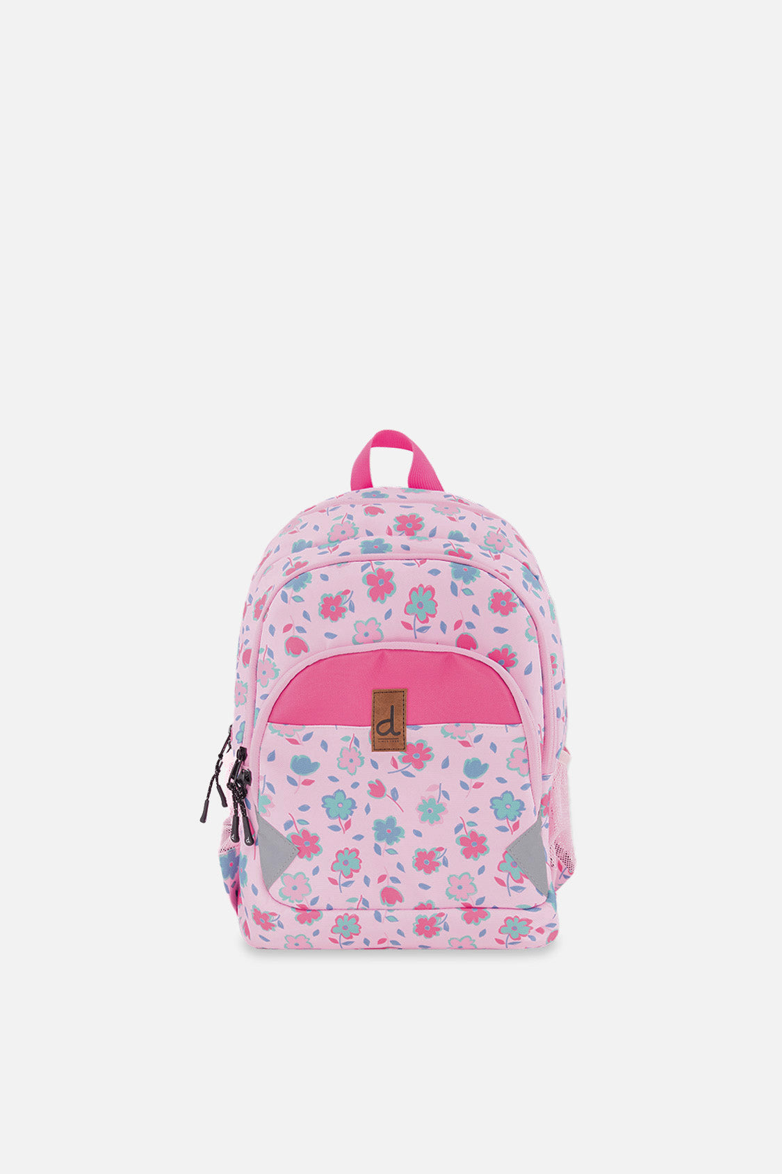Little Kids Backpack Pink Printed Flowers - Image 5