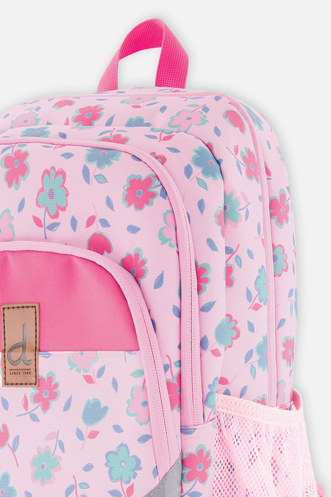 Little Kids Backpack Pink Printed Flowers - Image 3
