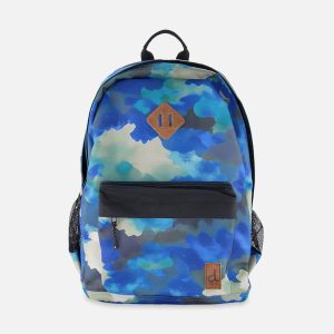 Kids Backpack Blue And Grey Camouflage - Image 5
