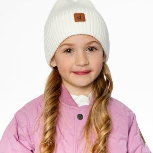 Alternative view of Ribbed Knit Hat Off-White
