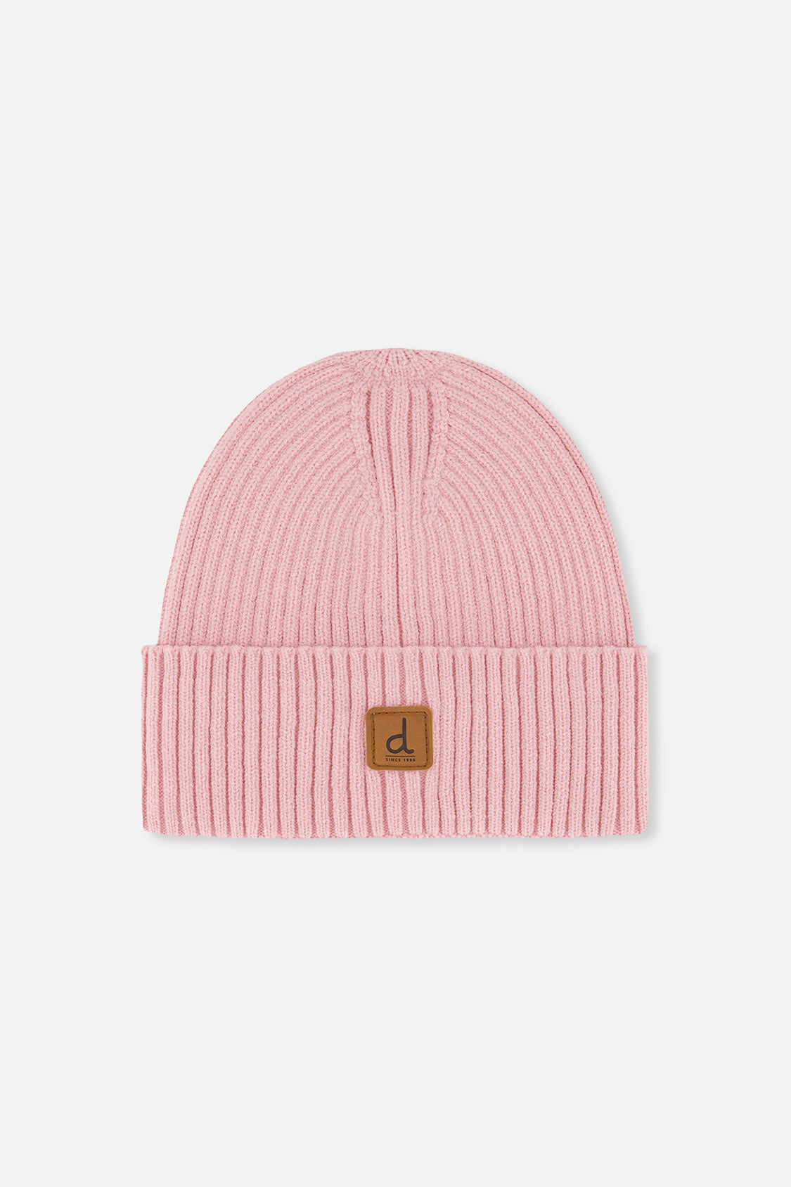 Ribbed Knit Hat Pale Dusty Pink - Image 6