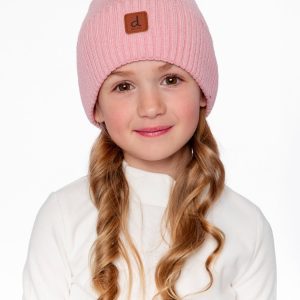 Alternative view of Ribbed Knit Hat Pale Dusty Pink