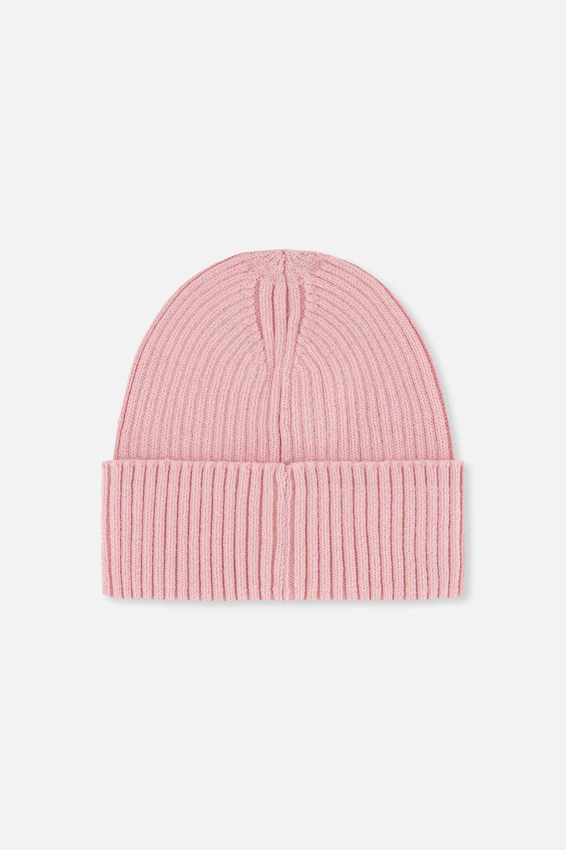 Ribbed Knit Hat Pale Dusty Pink - Image 3