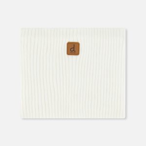 Ribbed Knit Neckwarmer Off-White