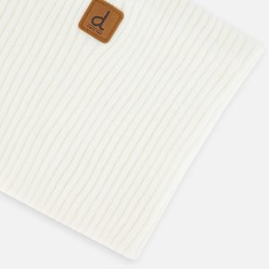 Ribbed Knit Neckwarmer Off-White - Image 3