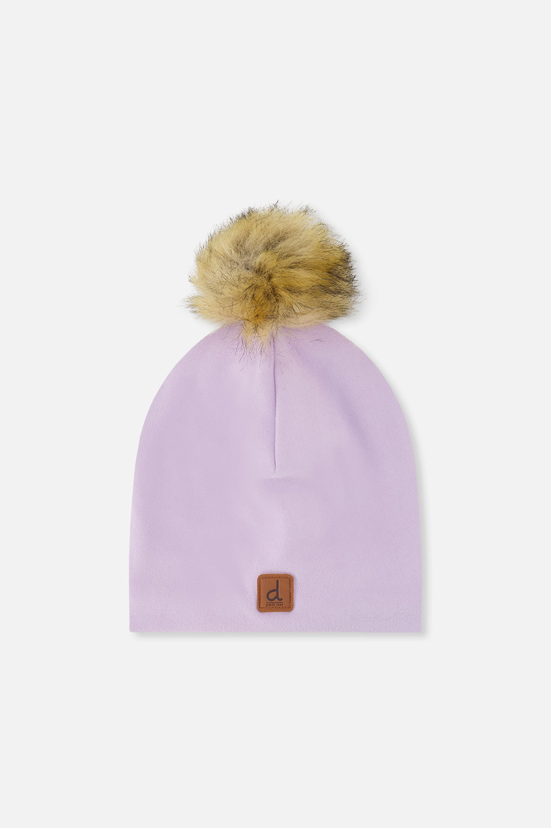 Jersey Hat With Pompom Lavender - Image 5