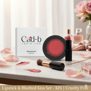 Alternative view of Lipstick & Blushed Kiss Set – KIS | Mauve Lipstick & Guava Blush Duo – Cruelty Free Makeup