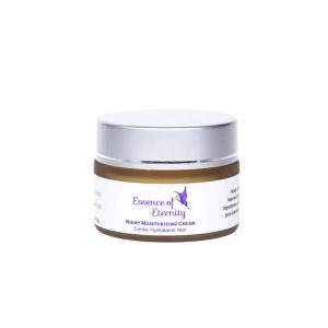 Essence of Eternity Night Cream with rose, cedarwood, and nourishing botanical oils for deep overnight hydration
