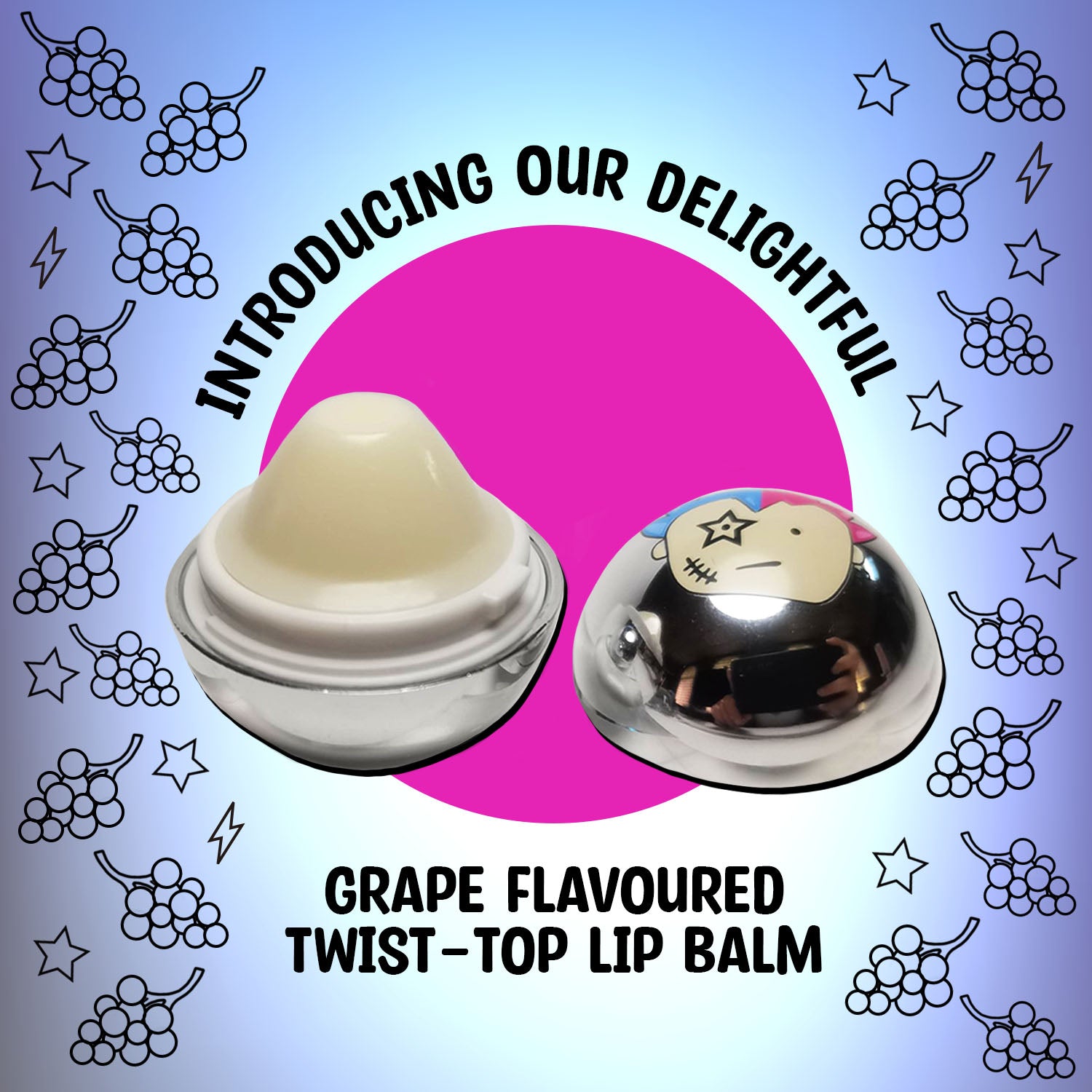 Polished Punk’s Lip Balm (Grape) - Image 4