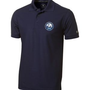 Riel Construction Rec Club OGIO Caliber 2.0 performance polo with moisture‑wicking fabric - Navy