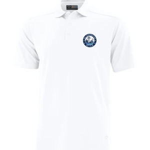 Riel Construction Rec Club Callaway Core Performance Polo CGM211 with moisture‑wicking fabric - White