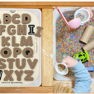 Large TROFAST Chalkboard Based Lid Insert (Uppercase and Numbers) | Sensory Table Lid | Alphabet and Numbers Sensory Table Chalkboard Puzzle Combo - Image 3