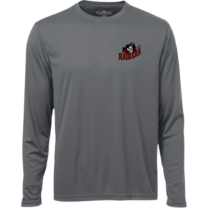 Seven Oaks Raiders performance long sleeve undershirt with moisture‑wicking polyester jersey - Coal Grey