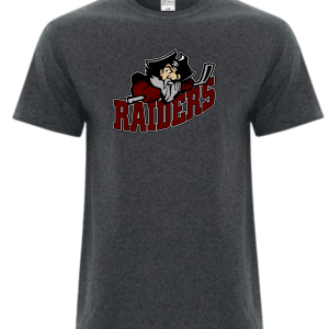 Seven Oaks Raiders everyday cotton‑poly T‑shirt with moisture‑wicking Comfort Dry fabric - Dark Grey Heather