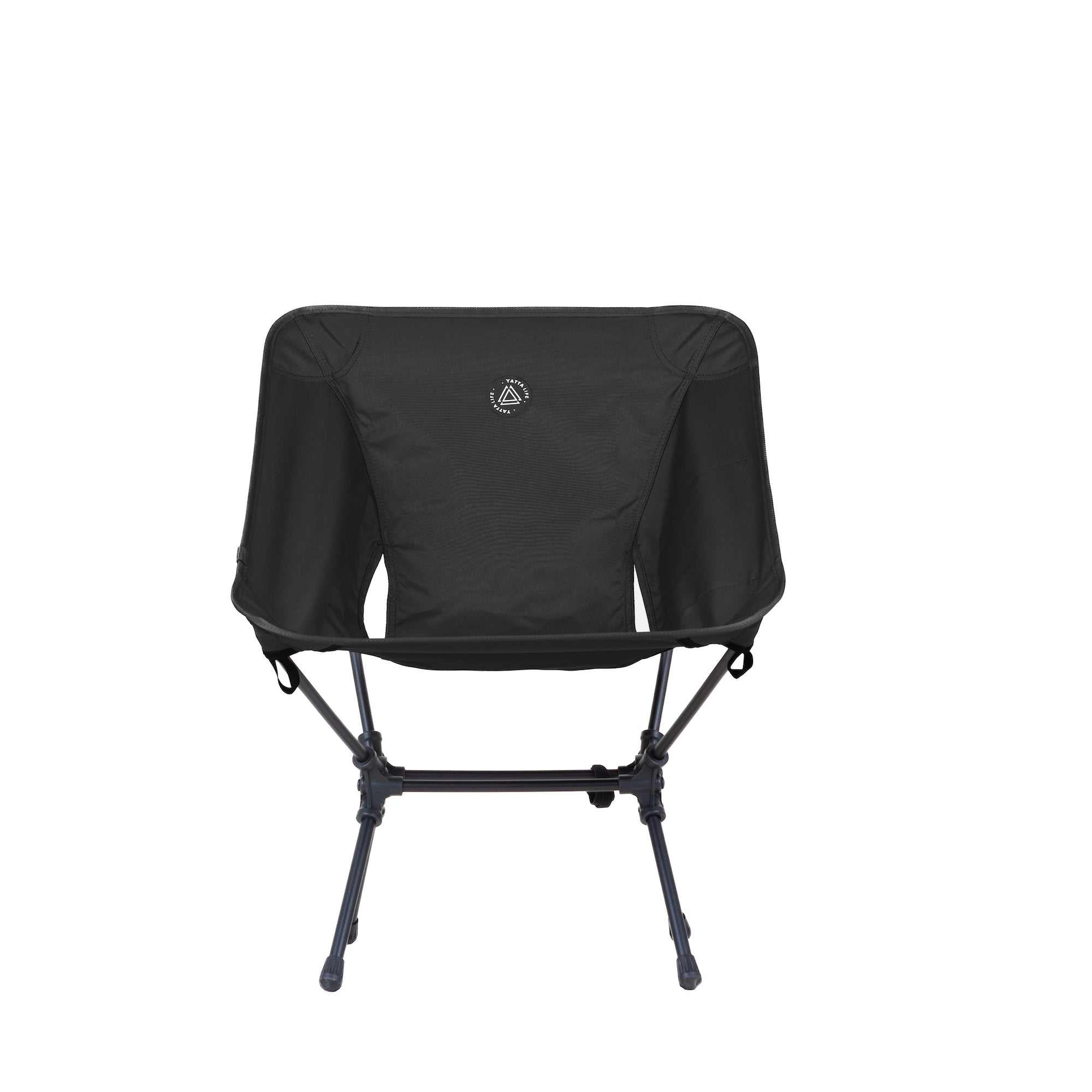 Low Back Ultralight Folding Camping Chairs With Storage Pouch - Black - Image 6
