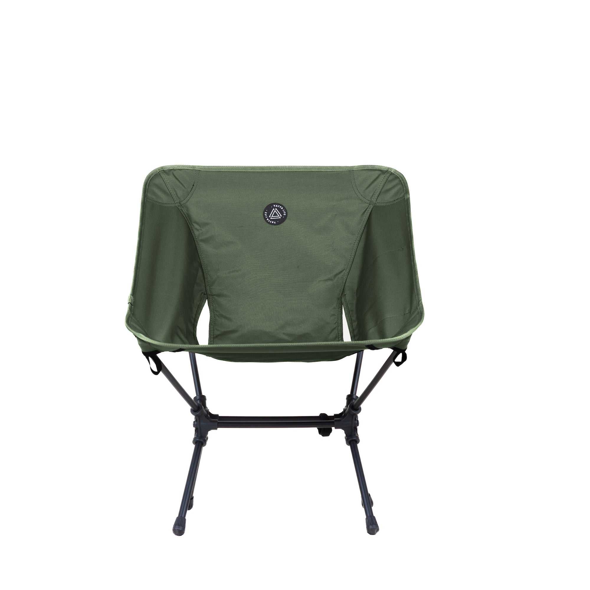 Low Back Ultralight Folding Camping Chairs With Storage Pouch - Black - Image 7