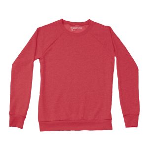 Alternative view of Women's Plain Crew Sweatshirt, Chili Pepper
