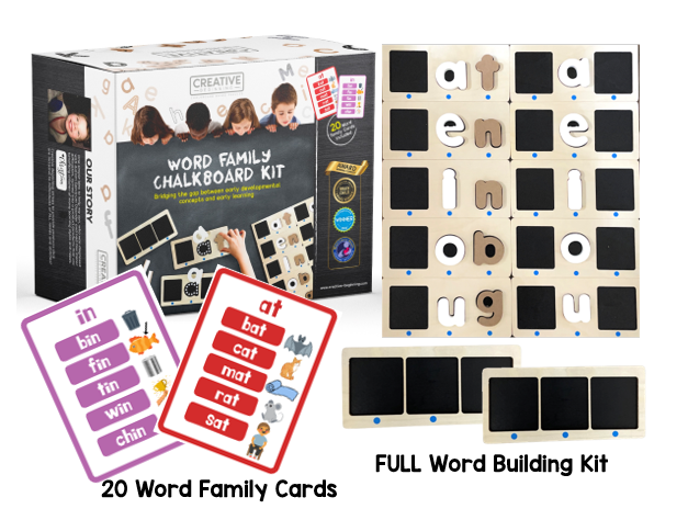Word Family Chalkboard Kit and Lowercase Chalkboard Puzzle - Image 5