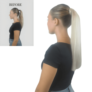 Ponytail Extension 16" Black #1 - Image 4