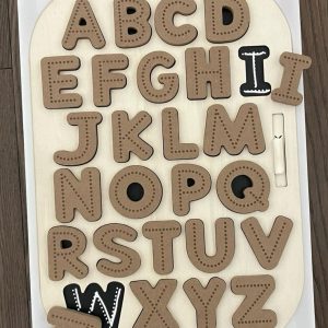 Large TROFAST Chalkboard Based Lid Insert (Uppercase and Numbers) | Sensory Table Lid | Alphabet and Numbers Sensory Table Chalkboard Puzzle Combo - Image 5