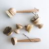 Natural Bamboo Sisal Dish Brush – Eco‑Friendly Replaceable Head Kitchen Brush