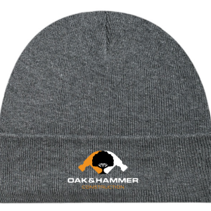 Alternative view of Oak & Hammer - Embroidered Acrylic Cuffed Beanie