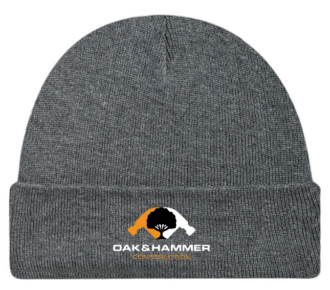 Oak & Hammer - Embroidered Acrylic Cuffed Beanie - Image 2