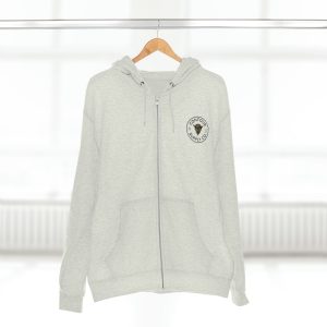 Prairie Giants premium full zip hoodie with soft cotton‑blend fabric - Oatmeal Heather