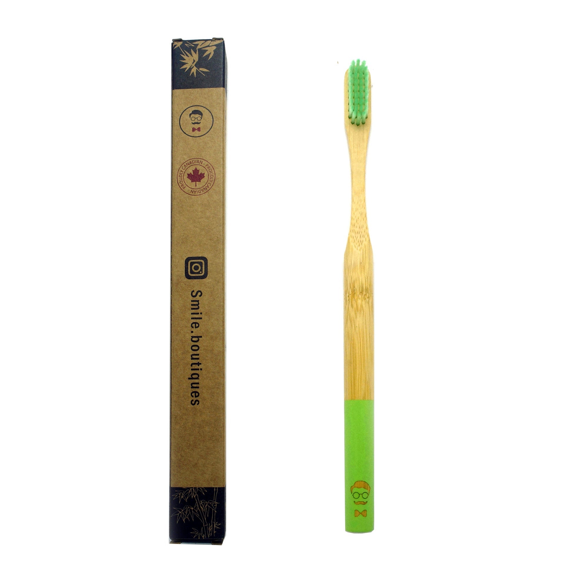 Smile Boutiques Luxury Bamboo Toothbrush – Natural Biodegradable Eco Toothbrush