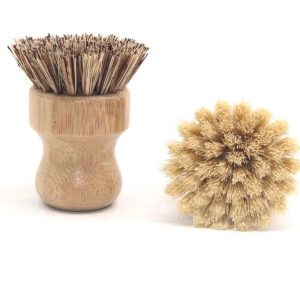 Bamboo Pot Scrubber - Zero Waste Dish Brush - Image 8