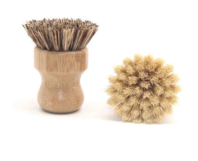 Bamboo Pot Scrubber - Zero Waste Dish Brush - Image 8