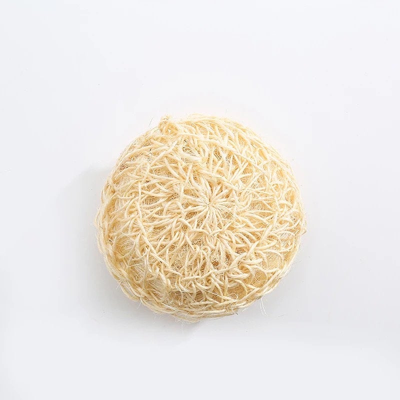 Smile Boutiques Natural Sisal Deluxe Shower Sponge – Biodegradable Body Exfoliator