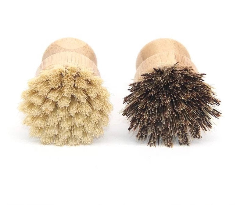 Bamboo Pot Scrubber - Zero Waste Dish Brush - Image 4
