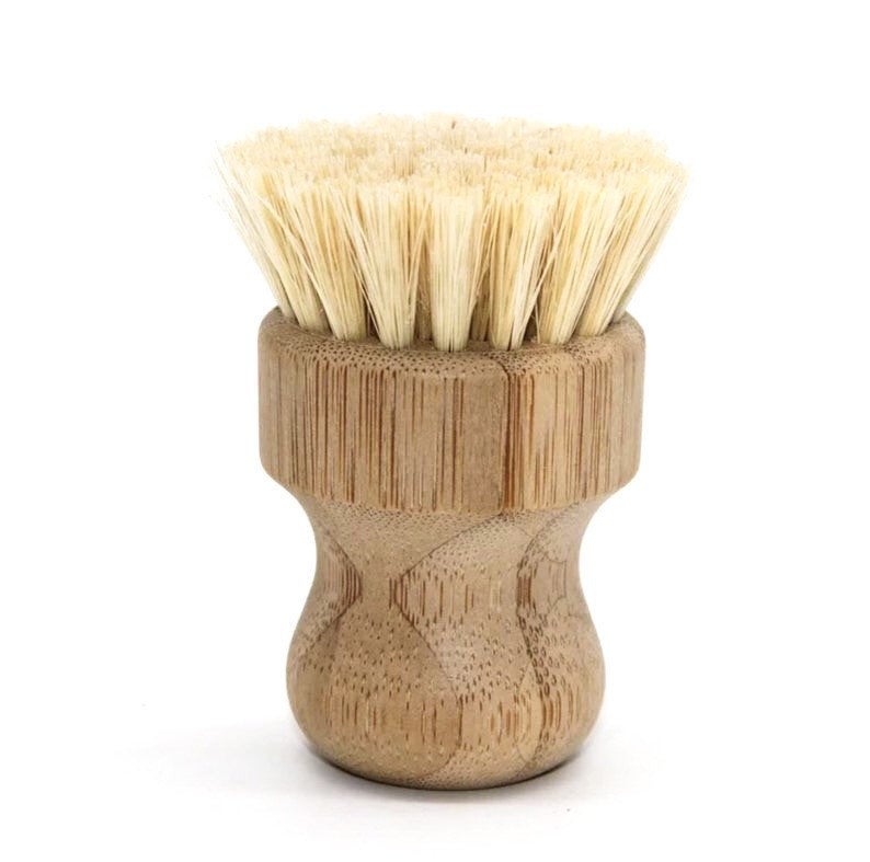 Bamboo Pot Scrubber - Zero Waste Dish Brush - Image 3