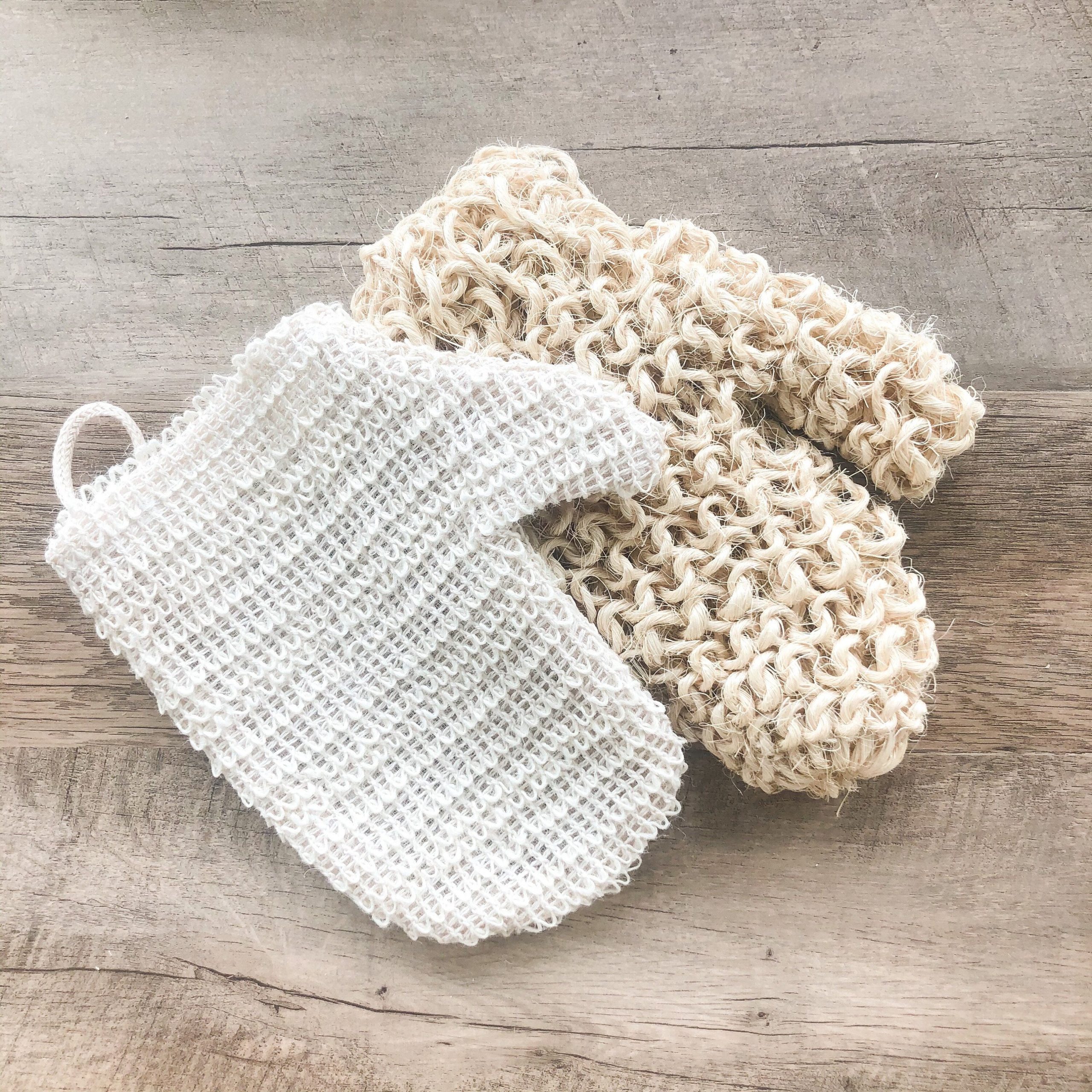 Smile Boutiques Natural Sisal Bath Mitt – Biodegradable Exfoliating Shower Glove