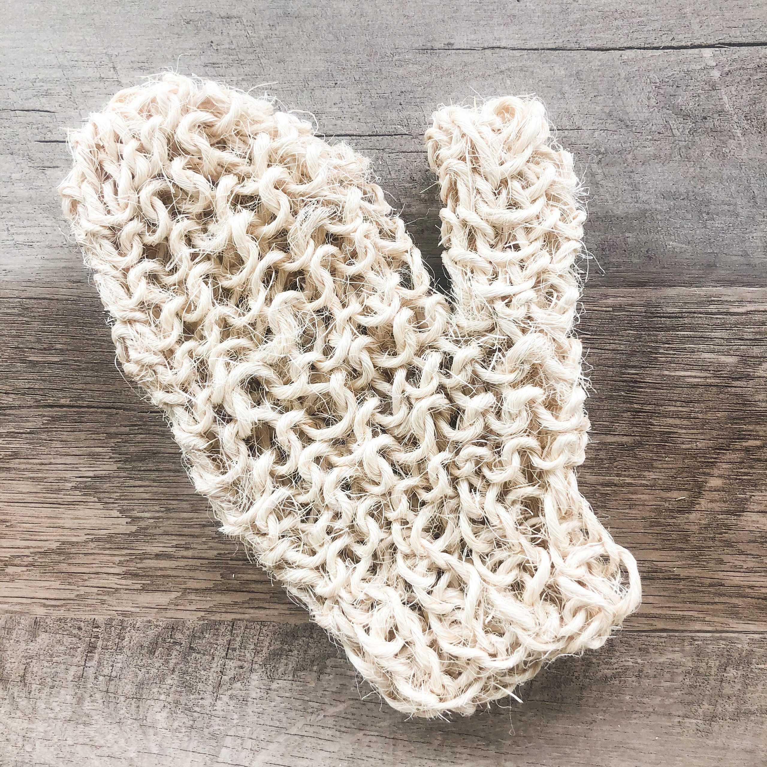 Smile Boutiques Natural Sisal Bath Mitt – Biodegradable Exfoliating Shower Glove